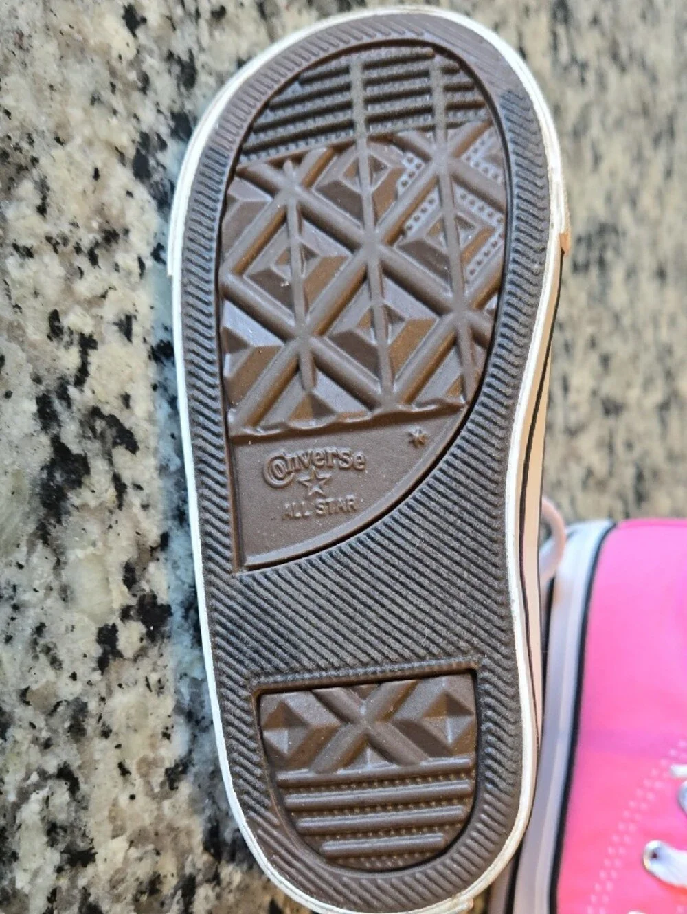 Converse Kids Pink Canvas High-Top Sneakers Size 7 EUC